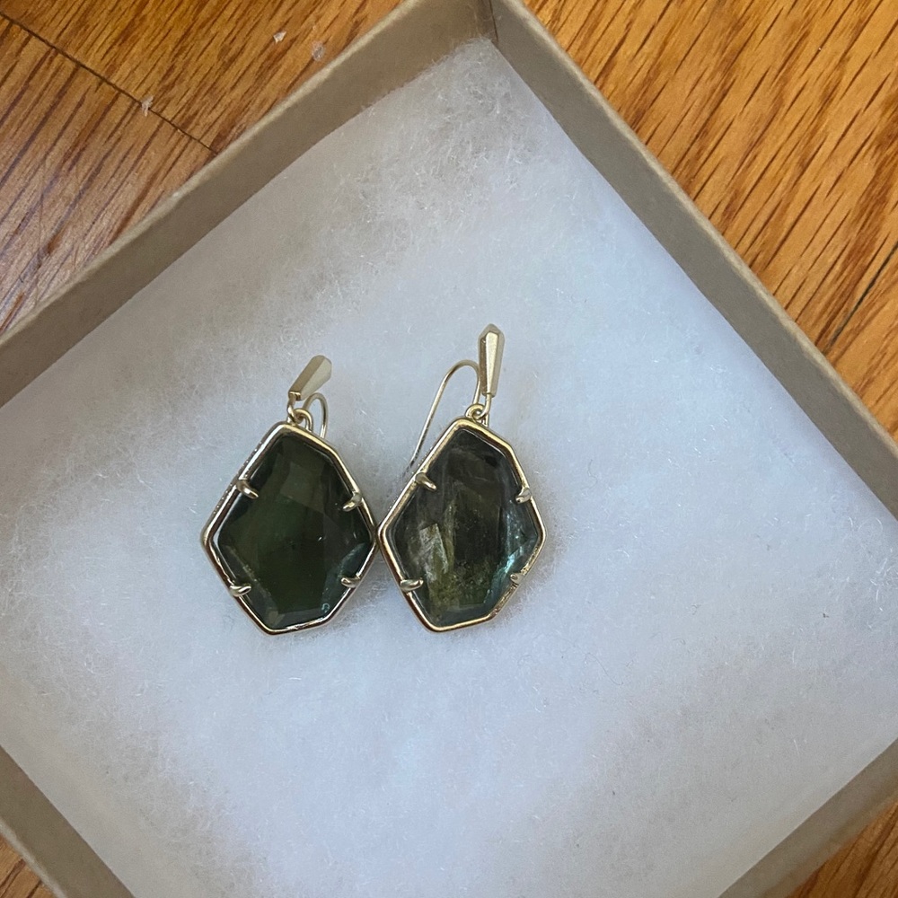 Kendra Scott emerald green Earrings